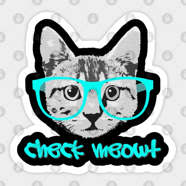 Check Meowt Sticker by robotface